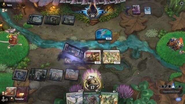 Watch MTG Arena Video Replay - GW by Trendar VS GU by hiro - Quick Draft Ranked