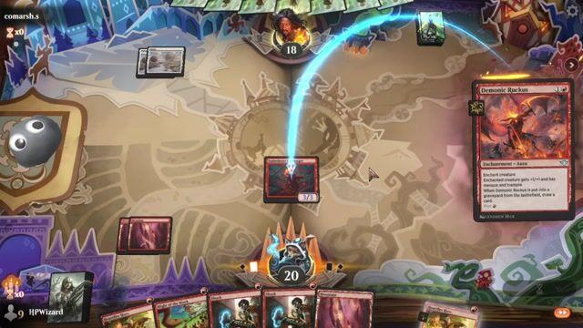 Watch MTG Arena Video Replay - Red Deck Wins by HPWizard VS Selesnya Midrange by comarsh.s - Alchemy Event