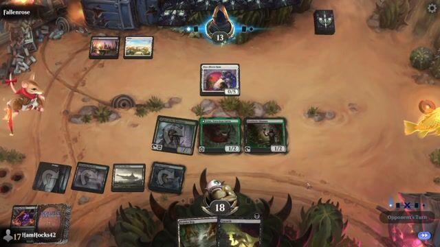 Watch MTG Arena Video Replay - Golgari Graveyard by HamHocks42 VS White Weenie by Fallenrose - Historic Challenge Match