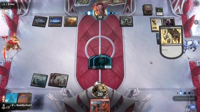 Watch MTG Arena Video Replay - Jeskai Prowess by HamHocks42 VS Rogue by Fefoo - Standard Traditional Ranked