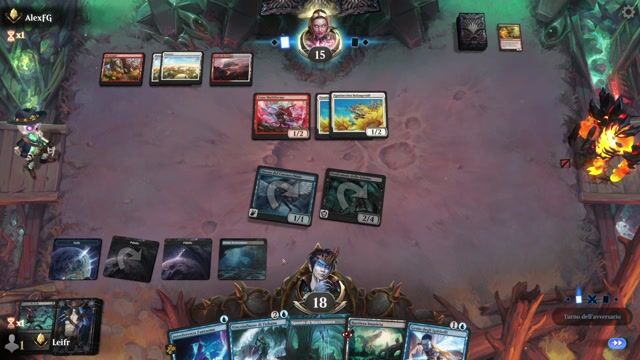 Watch MTG Arena Video Replay - Dimir Midrange by Leifr VS Boros Convoke by AlexFG - Standard Ranked