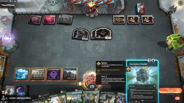 Watch MTG Arena Video Replay -  by tayjay-plainswalker VS Boros Enchantments by TimeOfKaos - Historic Play