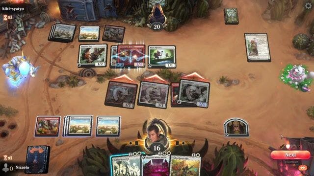 Watch MTG Arena Video Replay - RW by Niraelo VS RW by kiiti-syatyo - Jump In