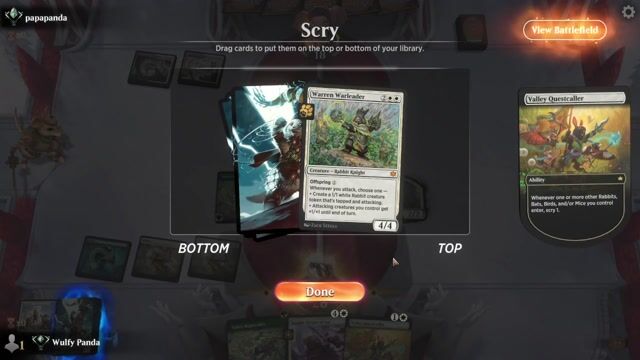 Watch MTG Arena Video Replay - Selesnya Rabbits by Wulfy Panda VS Naya Rabbits by papapanda - Standard Ranked