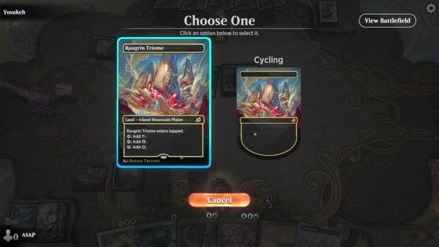 Watch MTG Arena Video Replay - Jeskai Control by A$AP  VS Dimir Mill by Yosukeh - Historic Event