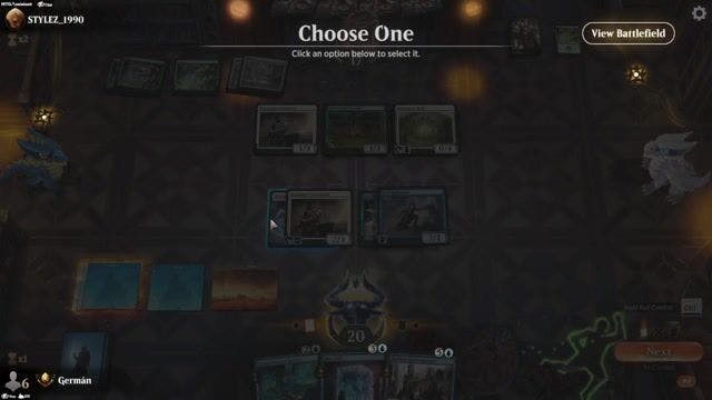Watch MTG Arena Video Replay - WU by Germán VS GW by STYLEZ_1990 - Quick Draft Ranked