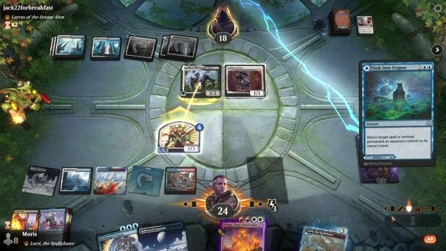 Watch MTG Arena Video Replay - Rogue by Moris VS Azorius Auras by jack22forbreakfast - Historic Event