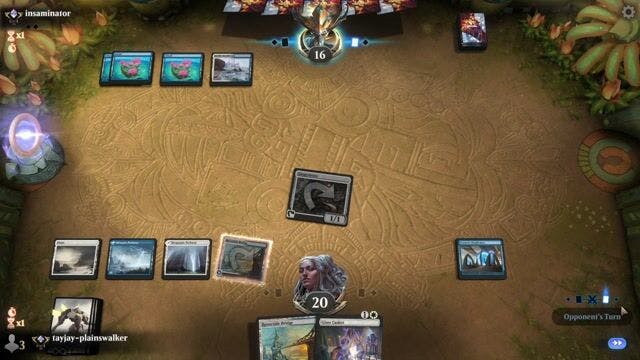 Watch MTG Arena Video Replay - Azorius Artifacts by tayjay-plainswalker VS Azorius Aggro by insaminator - Historic Traditional Ranked