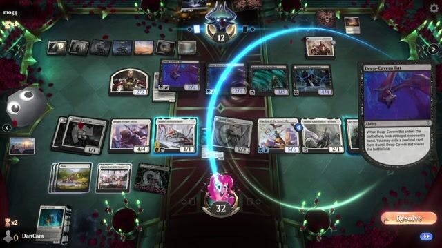 Watch MTG Arena Video Replay - Mono White Humans by DanCam VS Orzhov Midrange by mogg - Standard Event