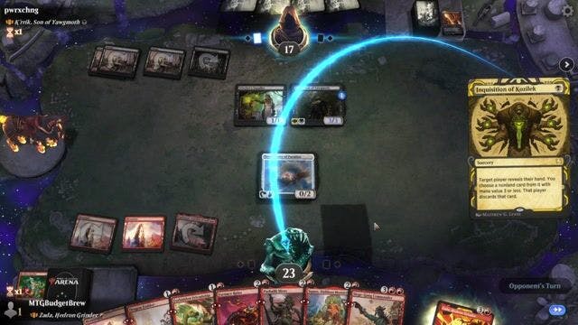 Watch MTG Arena Video Replay - Zada, Hedron Grinder by MTGBudgetBrew VS K'rrik, Son of Yawgmoth by pwrxchng - Historic Brawl