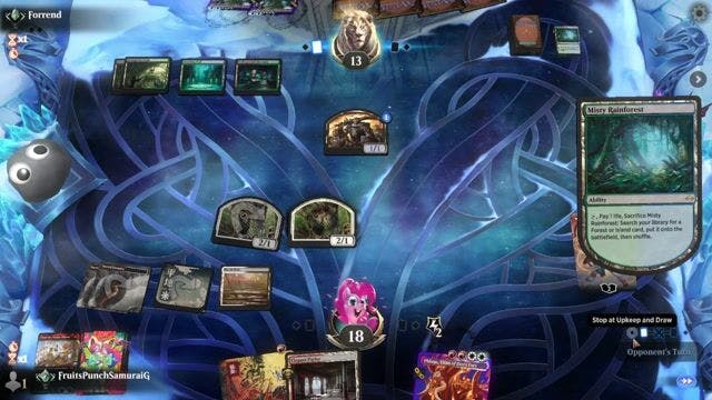 Watch MTG Arena Video Replay - Boros Aggro by FruitsPunchSamuraiG VS Sultai Midrange by Forrend - Timeless Traditional Ranked