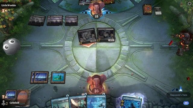 Watch MTG Arena Video Replay - Dimir Spells by Grindalf VS Mono Black by LittleWookie - Historic Play