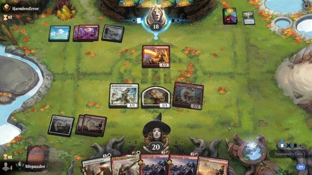 Watch MTG Arena Video Replay - RW by lifepuzzler VS RUW by HarmlessError - Premier Draft Ranked