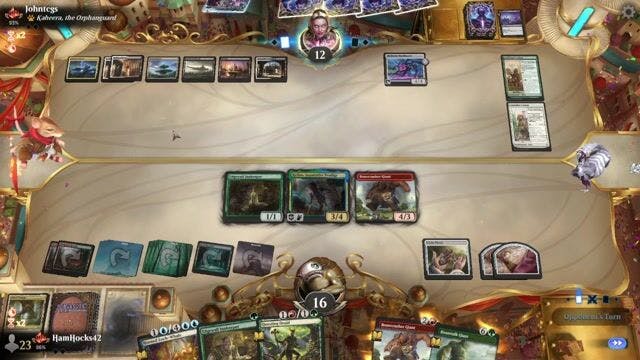 Watch MTG Arena Video Replay - Temur Adventures by HamHocks42 VS Domain Ramp by Johntcgs - Explorer Traditional Ranked