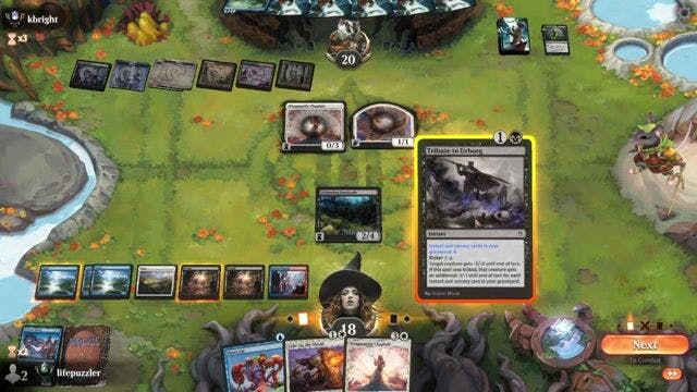 Watch MTG Arena Video Replay - BUW by lifepuzzler VS WUBRG by kbright - Premier Draft Ranked