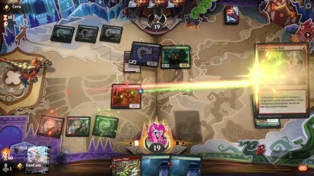 Watch MTG Arena Video Replay - Gruul Counters by DanCam VS Golgari Poison by Creu - Standard Traditional Ranked