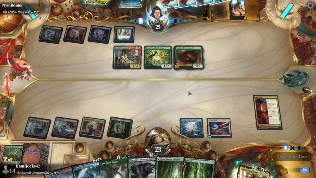 Watch MTG Arena Video Replay - Surrak Dragonclaw by HamHocks42 VS Flubs, the Fool by NymBomer - Historic Brawl