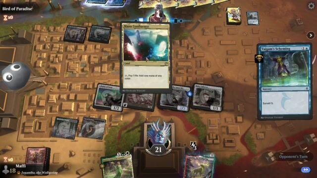 Watch MTG Arena Video Replay - Naya Convoke by Maffi VS 4 Color Ultimatum by Bird of Paradise - Historic Play