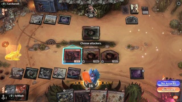 Watch MTG Arena Video Replay - Jund Reanimator by SylBlade VS Boros Aggro by Carcharoth - Alchemy Traditional Ranked