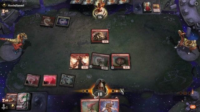 Watch MTG Arena Video Replay - Gruul Prowess by A$AP  VS Rakdos Aggro by ManInFlannel - Historic Ranked