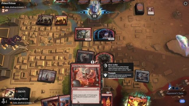 Watch MTG Arena Video Replay - Zada, Hedron Grinder by MTGBudgetBrew VS Zada, Hedron Grinder by PrinceTriton - Historic Brawl