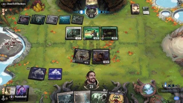 Watch MTG Arena Video Replay -  by Numbskull VS Bant Ramp by DontTellTheBoys - Standard Traditional Ranked