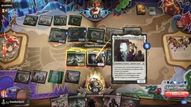 Watch MTG Arena Video Replay - Naya Legends by HamHocks42 VS Selesnya Rabbits by grzadasto - Alchemy Play