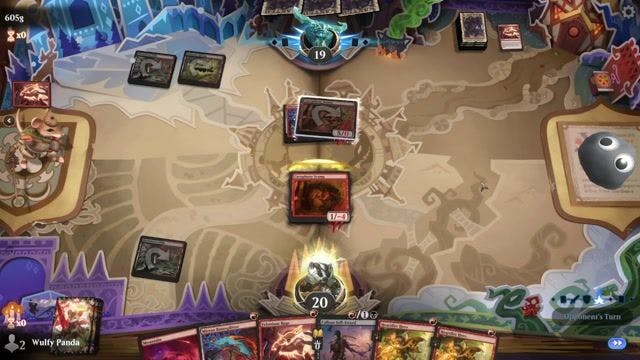 Watch MTG Arena Video Replay -  by Wulfy Panda VS Rakdos Aggro by 605g - Standard Event