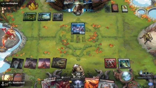 Watch MTG Arena Video Replay - Rakdos Reanimator by HamHocks42 VS Simic Midrange by merlinsghost - Standard Traditional Ranked