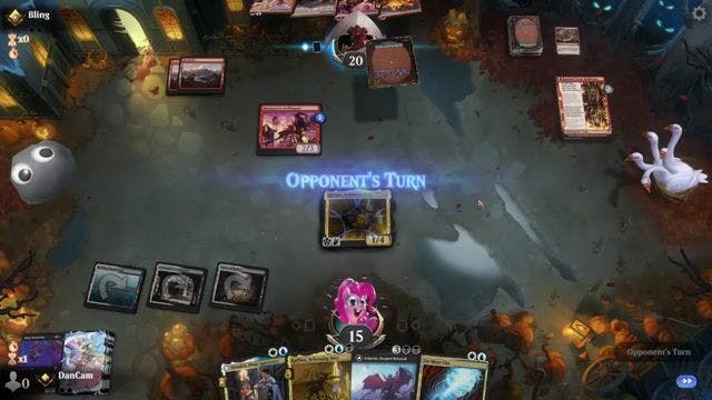 Watch MTG Arena Video Replay - Esper Raffine by DanCam VS Red Deck Wins by Bling - Standard Traditional Ranked