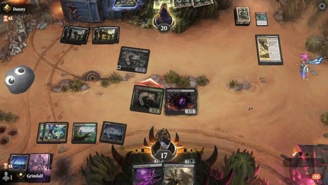 Watch MTG Arena Video Replay - Golgari Graveyard by Grindalf VS Mono Black  by Danny - Standard Ranked