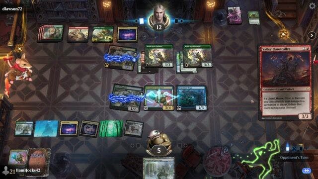 Watch MTG Arena Video Replay - Simic Frogs by HamHocks42 VS Gruul Prowess by dlawson72 - Standard Challenge Match