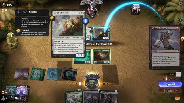 Watch MTG Arena Video Replay - GRU by Moris VS GW by FOW - Premier Draft Ranked