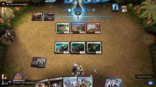 Watch MTG Arena Video Replay - Boros Energy by HamHocks42 VS Mardu Aggro by Jebote - Timeless Traditional Ranked