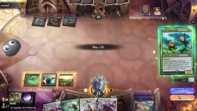 Watch MTG Arena Video Replay - Bant Convoke by Maffi VS Grixis Heist by secco7 - Historic Play