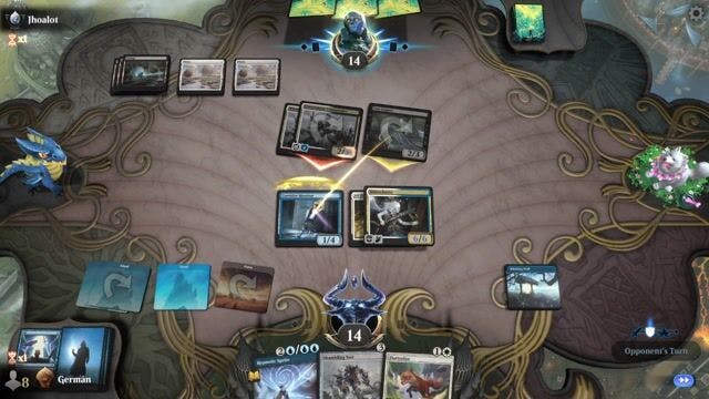 Watch MTG Arena Video Replay - WU by Germán VS BW by Jhoalot - Premier Draft Ranked