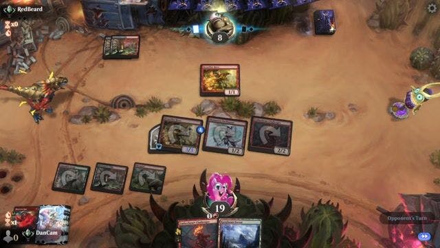 Watch MTG Arena Video Replay - Jund Aggro by DanCam VS Rogue by RedBeard - Standard Traditional Ranked