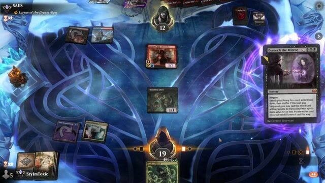 Watch MTG Arena Video Replay - Golgari Storm by SryImToxic VS Death's Shadow by SAUS - Timeless Ranked