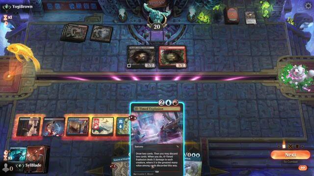 Watch MTG Arena Video Replay - Rogue by SylBlade VS Rogue by YogiBrown - Standard Traditional Ranked