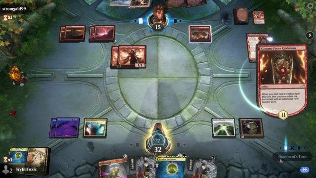 Watch MTG Arena Video Replay - Golgari Storm by SryImToxic VS Mono Red by stromgald99 - Timeless Play