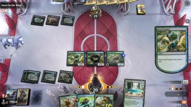 Watch MTG Arena Video Replay - Simic Frogs by Ukhozi VS Rogue by Durst In the Wind - Standard Play