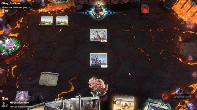 Watch MTG Arena Video Replay - God-Eternal Oketra by MTGBudgetBrew VS Buxton, Decorated Host by Glizzy_Gladiator - Historic Brawl