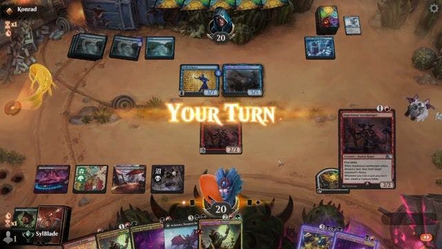 Watch MTG Arena Video Replay - Jund Reanimator by SylBlade VS Rogue by Konrad - Alchemy Traditional Ranked