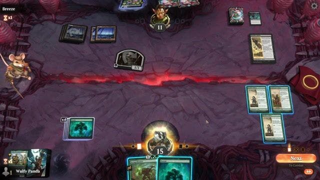 Watch MTG Arena Video Replay -  by Wulfy Panda VS Rogue by Breeze - Standard Play