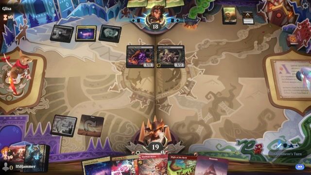 Watch MTG Arena Video Replay -  by BSHammer VS Dimir Rats by Glisa - Standard Play