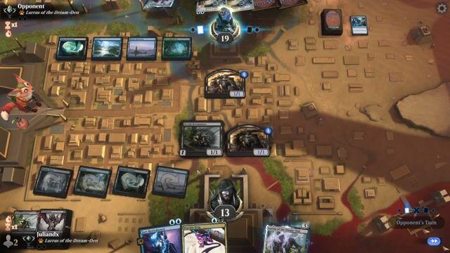 Watch MTG Arena Video Replay - Dimir Tempo by Juliandx VS Death's Shadow by Opponent - Timeless Traditional Ranked