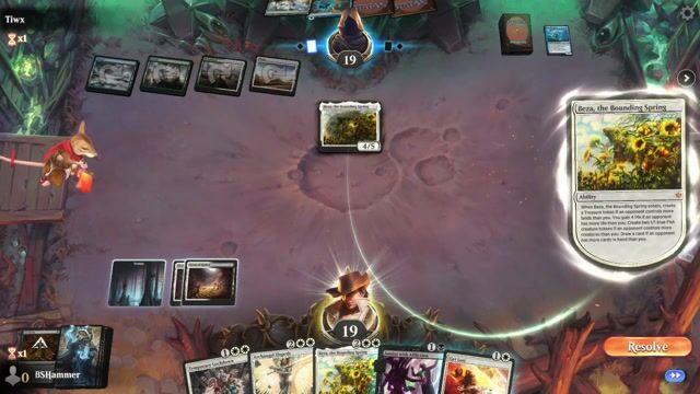 Watch MTG Arena Video Replay -  by BSHammer VS Bant Ramp by Tiwx - Standard Play