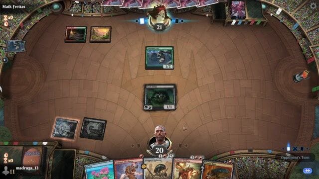 Watch MTG Arena Video Replay - Grixis Affinity by madruga_13 VS Gruul Energy by Maik Freitas - Timeless Tournament Match