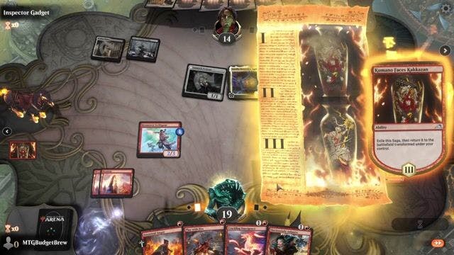 Watch MTG Arena Video Replay - Mono Red  by MTGBudgetBrew VS Orzhov Angels by Inspector Gadget - Historic Play