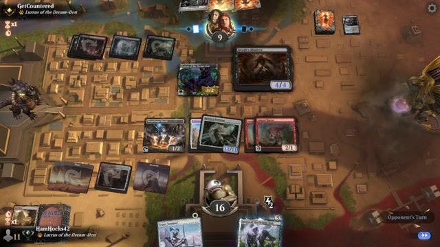Watch MTG Arena Video Replay - Boros Energy by HamHocks42 VS Death's Shadow by GetCountered - Timeless Traditional Ranked